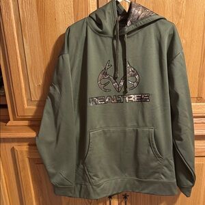 Realtree Olive Camo Logo Hoodie